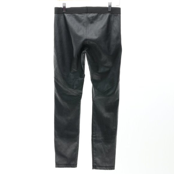 David Lerner Stretch Pants Women's Small Black Faux Leather - Picture 6 of 12